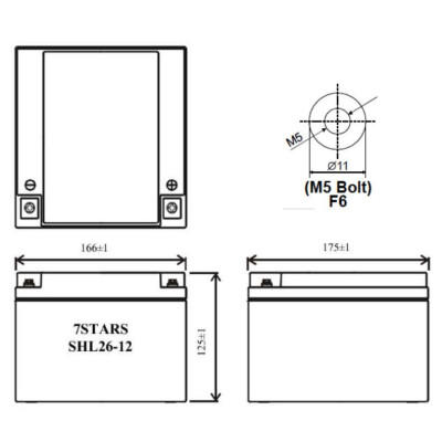 Battery 7STARS SHL26